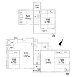 新在家本町戸建の物件間取画像